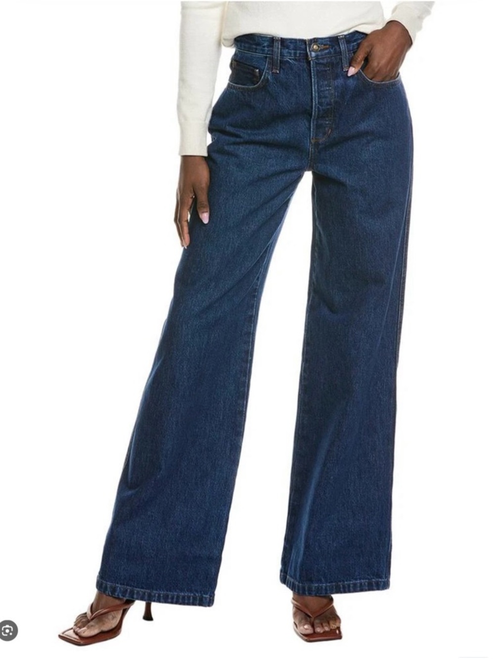 Favorite Daughter The Masha Super High-Rise Chastain Wide Leg Jean
